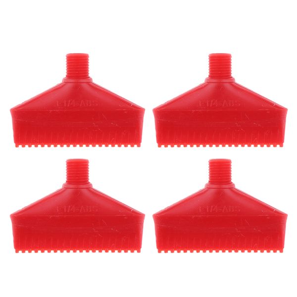

4pcs 1/4 blowing jet nozzle air jet nozzle with good resistance fan nozzle for spraying, dust prevention, 70mm, red