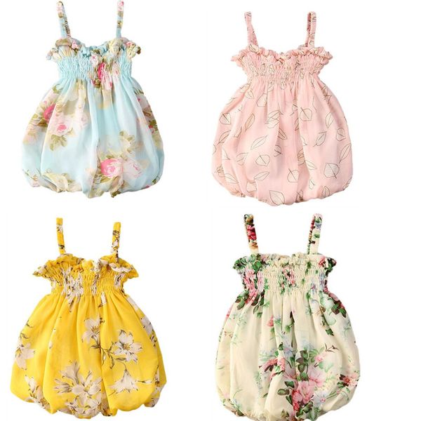 

0-24m newborn ball gown slim dress soft cotton elastic flower sundress, Red;yellow