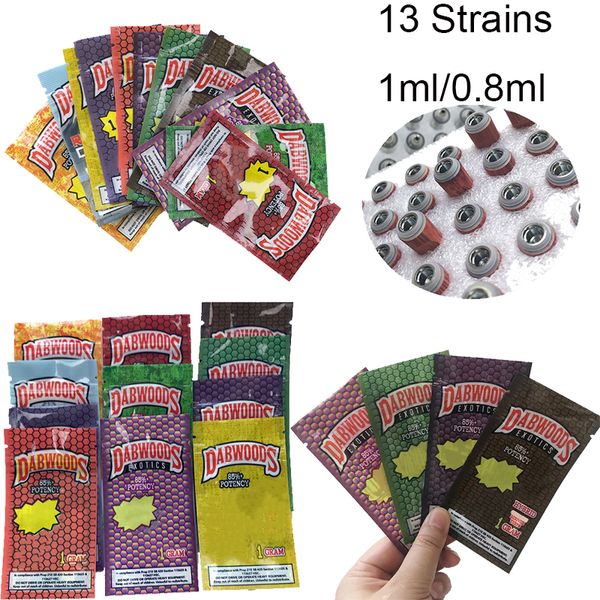 

Dabwoods жидкостью Vape картридж упаковка 0,8 мл 1мл Керамический Атомизатор Vape для масла тележки даб воск испаритель ручка 510 нить e сигареты