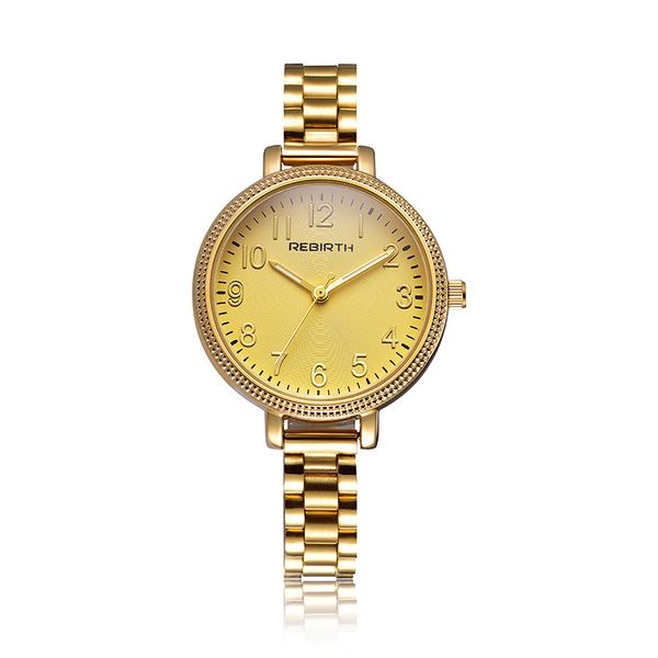 

2018 rebirth new watches women fashion gold bracelet quartz wrist crystal watches ladies casual dress female watch, Slivery;brown