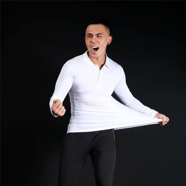 

motion tights suit male twinset long sleeve close polo silk shirt trousers cation self-cultivation motion dress, Gray;blue