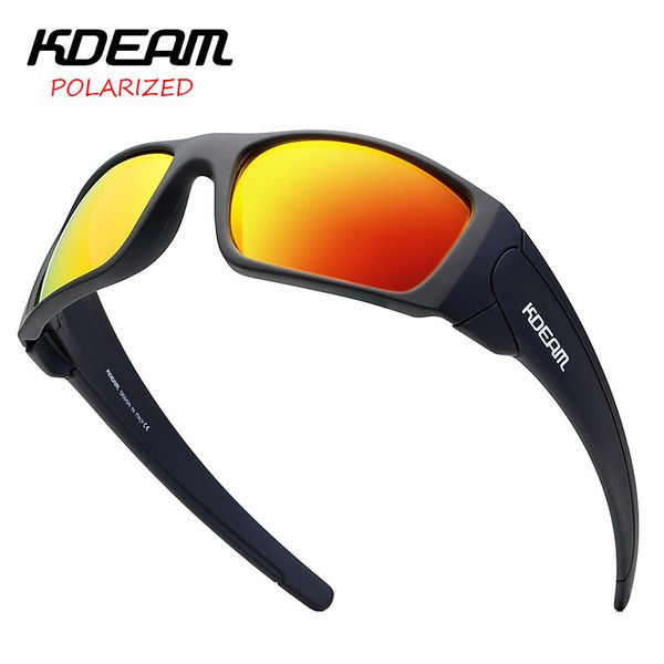 

kdeam 2019 new arrival men sport sunglasses tr90 frame hd polarized mirror lens outdoor eyewear uv400 5 colors kd555, White;black