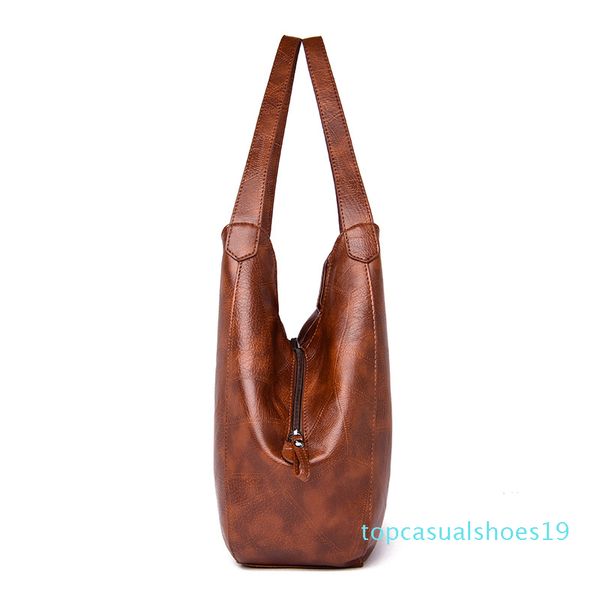 

2020 new women's bag soft leather single shoulder bag high-capacity fashion cross-body korean lady's handbag t19