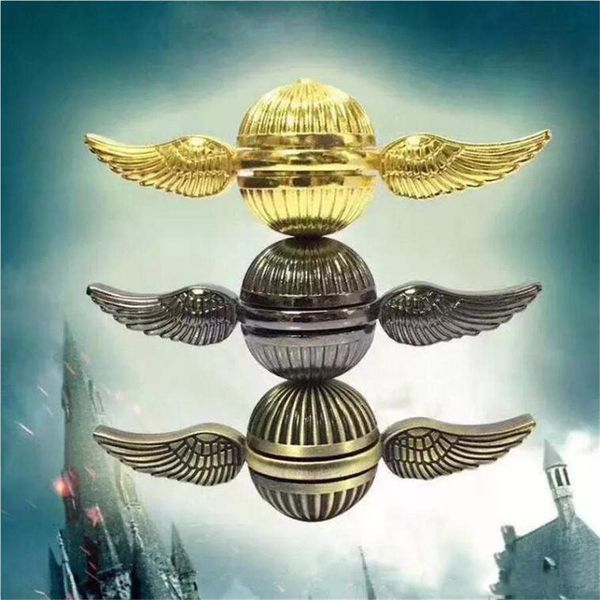 

sell fidget spinner harry potter golden snitch fidget spinners rainbow metal copper cupid angel wing decompression toy finger gyro