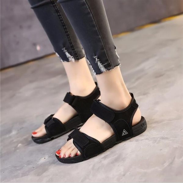 

luxury designers zapatos mujer summer sandals women flats ladies shoes woman ankle strap wedding chaussure femme 2020, Black