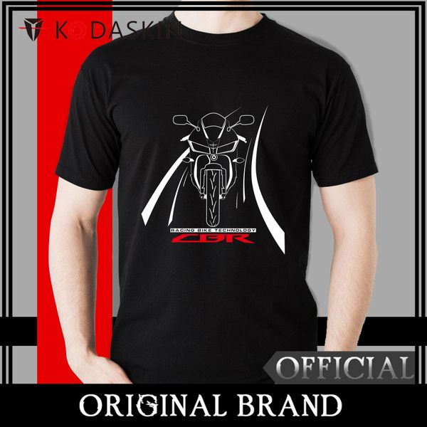 

kodaskin 2018 male loose round neck half-sleeved wind rrinting fashion summer cbr motorola t-shirt