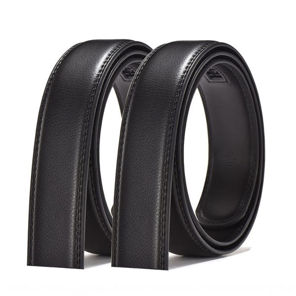 

3.5cm men's leather automatic buckle belt business young and middle-aged students trousers belt, Black;brown