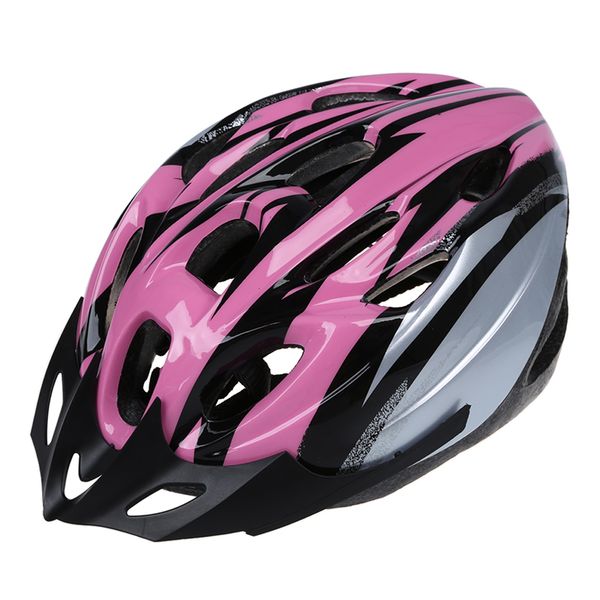 

cycling bicycle bike handsome carbon helmet with visor pink head circumference 54-65cm/ head-width below 16cm