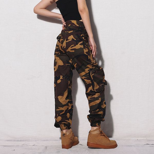 

hiphop women pockets elastics waist pants autumn winter dancing casual fashion empire 3 colors capris a50, Black;white