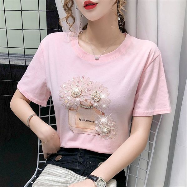 

2020 trend all-match women's loose round collar short sleeve t- base 2020 trend all-match women's loose round collar short sleeve, White