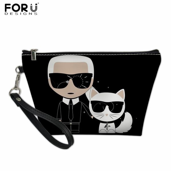 

forudesigns waterproof make up bags cartoon mermaid pattern travel organizer cool pu leater toiletry bags fashion cosmetic bags cy200518