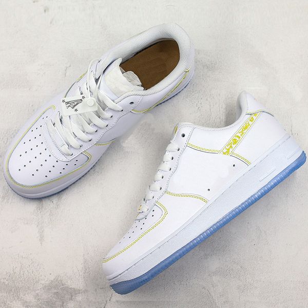 

embroidered yellow logo forcing 1 lv8 skateboard crystal outsole company level original designer fashion sneaker size36-45