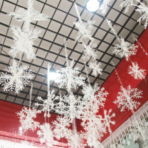 

new 2020 christmas tree decorations - 6pcs snowflakes - window ornament hanging decor