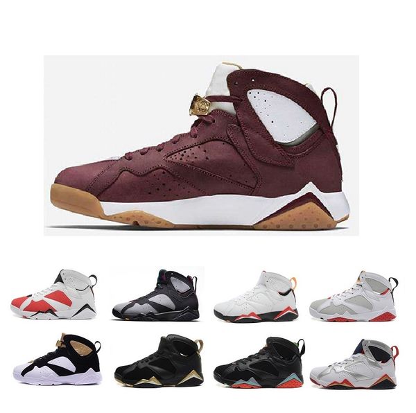 

new 7 men women basketball shoes 7s unc pantone air university blue tinker alternate olympic cigar retro cardinal g gmp citrus j7 sneakers