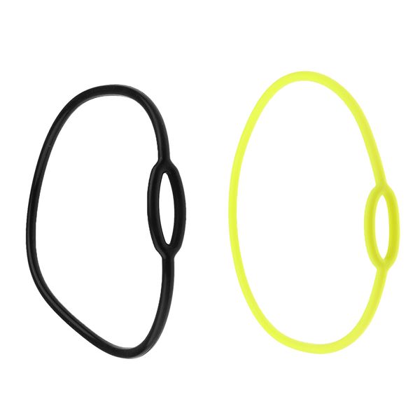 

2x scuba regulator necklace accessories snorkeling 72cm/62cm yellow+black