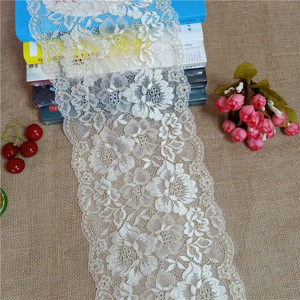 

e1003 width 18cm skin elastic colorful lace ribbon trims lace trim for diy crafts material gift packing, Pink;blue