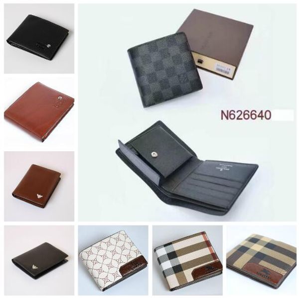 

2018 Кожа высшего качества мужская с кошельками для мужчин Кошелек Короткая сумка