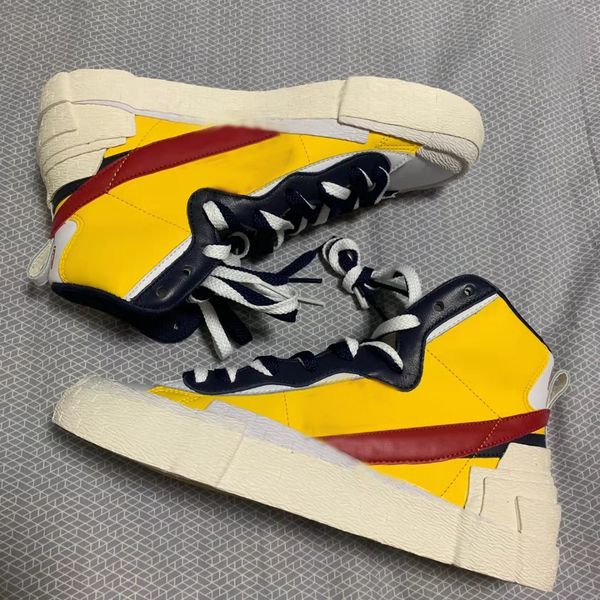 

2019 blazer mid x sacai running shoes for men and women sport shoes sneakers ,size us 5.5- 11