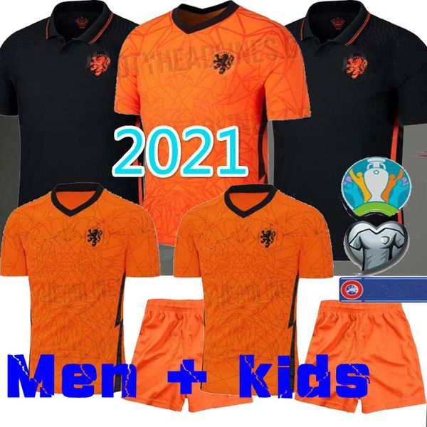 

netherlands 2020 mens jersey kids kit de ligt 19 20 virgil wine aldum soccer jersey memphis young soccer jersey holland sneijde gullit, Black;yellow
