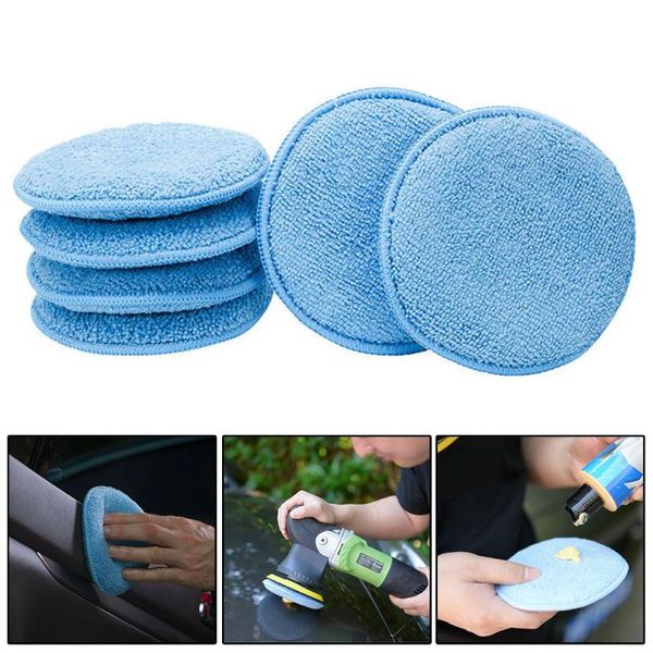 

24pcs 5inch car applicator cleaning polish pad foam sponge microfiber waxing car cleaning sponge pads polishing foam waxing