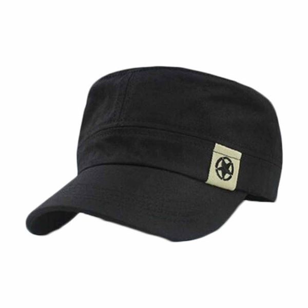

2019 new fashion mens hat women men flat roof military hat cadet patrol bush hat baseball field cap snapback casual caps, Blue;gray