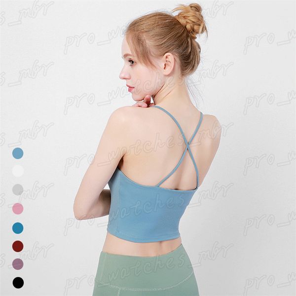 

new woman lady girl running fitness yoga vest thin shoulder strap beauty back bra quick dry sports underwear yoga wear h012, White;red