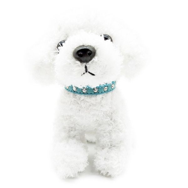 

small dog cat collar kitten puppy leather collier chain pet rhinestone cashmere for perro chihuahua teddy red blue pink new
