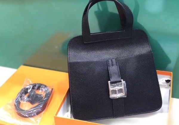 

realfine888 3a halzan 28cm/21cm bag,taurillon leather shoulder strap,stirrup shape handles,with dust bag,dhl ing