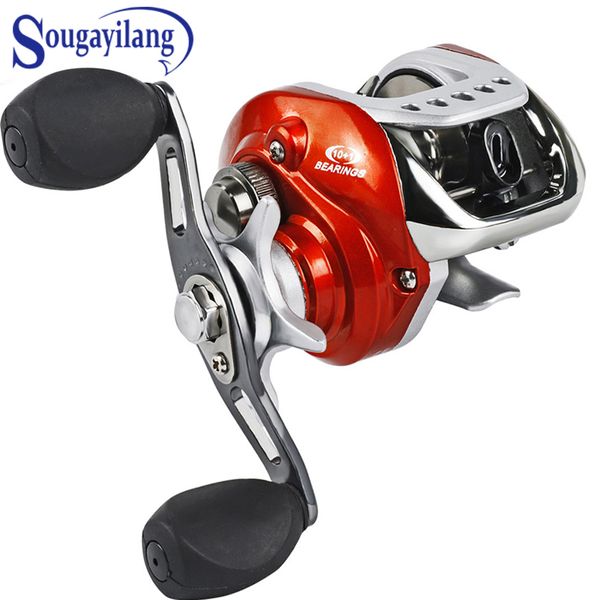 

sougayilang bait casting reel lv100 10+1 ball bearings 215g carp fishing gear left/right hand choice bait casting fishing reel