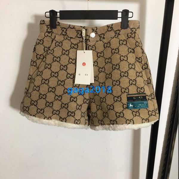 

высокого класса женщины девушки твид шорты брюки трубопроводов по всему блокируя письмо случайные прямые брюки взлетно-посадочной полосы мод, White;black