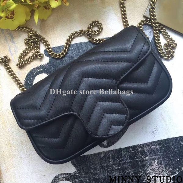 

Real leather marmont women bag pur e gbuckle erial number brand de igner houlder bag