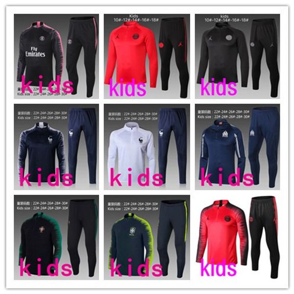 

Pari kid track uit 2018 2019 p g occer jogging jacket mbappe pogba 18 19 pari child football training uit