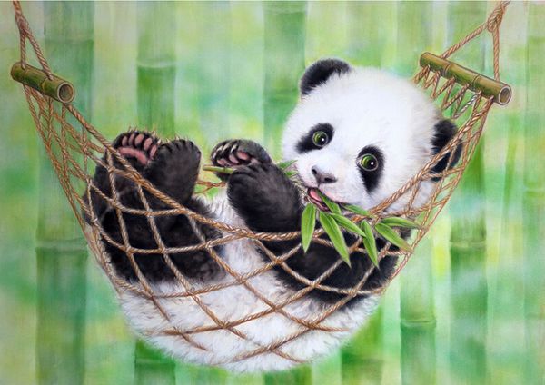 

5d diy алмаз живопись животное панда полный круглый алмаз вышивка крестом алмазный кристалл настенная живопись подарок