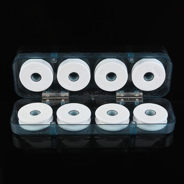 

8pcs portable foam fishing line bobbin spools plastic storage box fishing tackle case for lovers