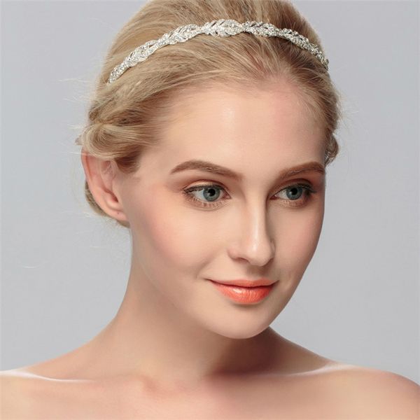

ssyfashion new women's headband headwear luxury rhinestone inlay crown for bride wedding jewelry women's hair accessories