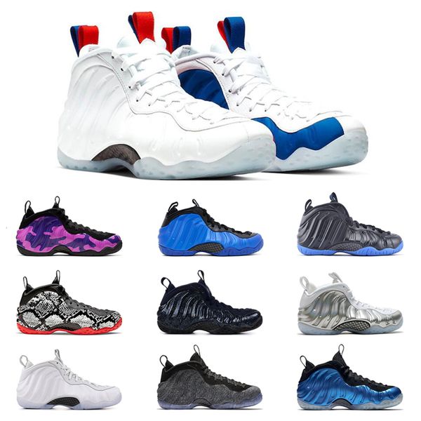 

2019 men basketball shoes airfoampositepro hyper cobalt white cny tech fleece usa rust pink metallic red sports sneakers size 7-13