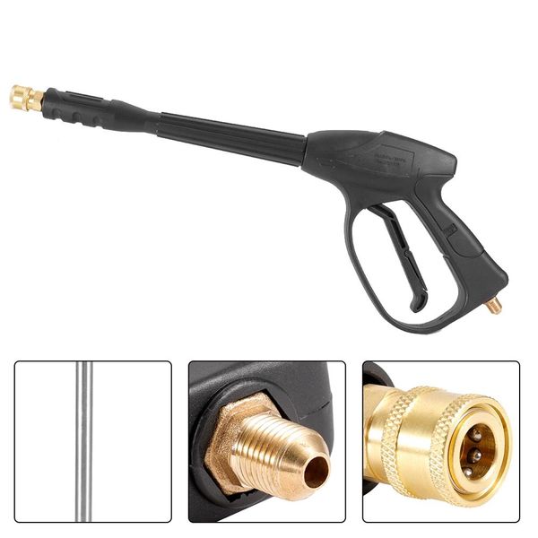 

black 3000psi high pressure cleaner water jet & extension rod m14 interface for power pressure washer