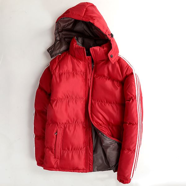 

large size 3xl 4xl red men duck down jacket snow-outwear for male winter warm coat long sleeve normal length outdoor overcoat, Black