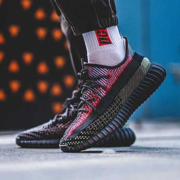 

2019 dhl fast shipping of kanye west new 350s yecheil reflective 3m non reflective running shoes fashion sneakers trainer size 36-48