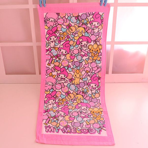 

ivyye 75x34cm melody anime bath towels cotton handkerchief soft face towel cartoon washcloth baby child