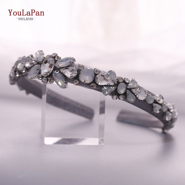 

youlapan s384-fg fashion luxury sparkly rhinestone headband bridal stone hairband women hair accessories baroque hair band