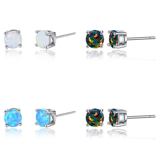 

claw round colour nail originality concise ear nail fashion earrings women double sided earrings designer dangle earrings, Silver