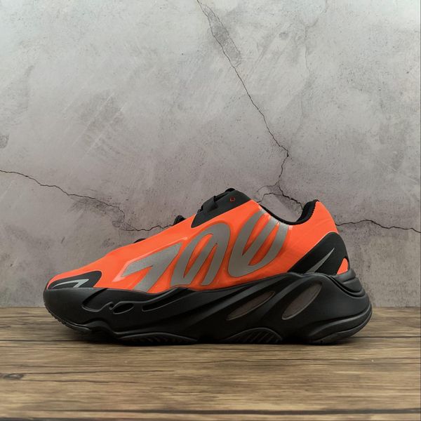 

700 wave runner mnvn orange sneakers kanye sneaker west running shoes trainer youth kids men women trainers real boots fv3258 with box, Black