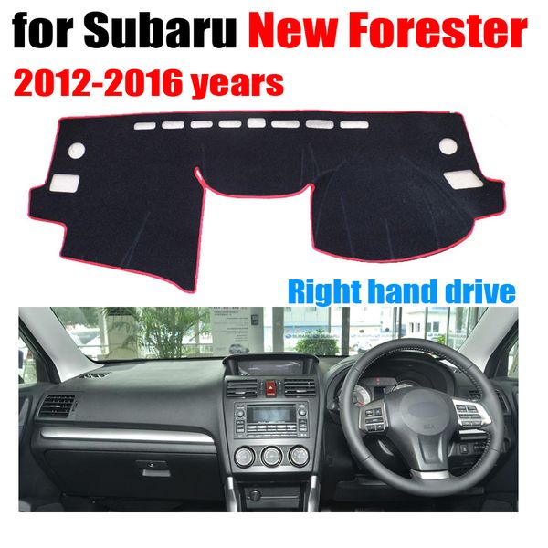 

car dashboard covers for new forester 2012-2016 years right hand drive dashmat pad dash cover auto dashboard accessories