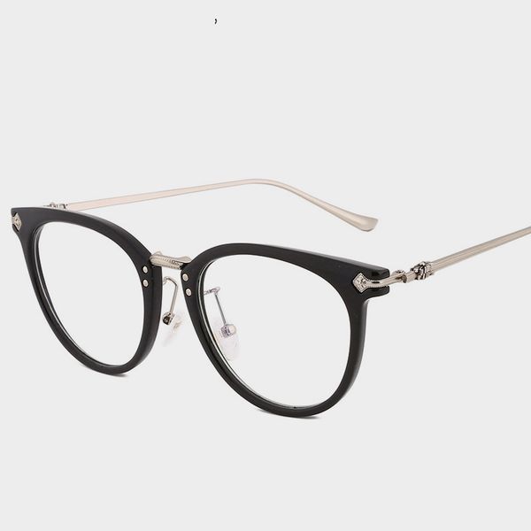 

круглая рамка очки женщины оптические очки рамки бирка очки, Silver