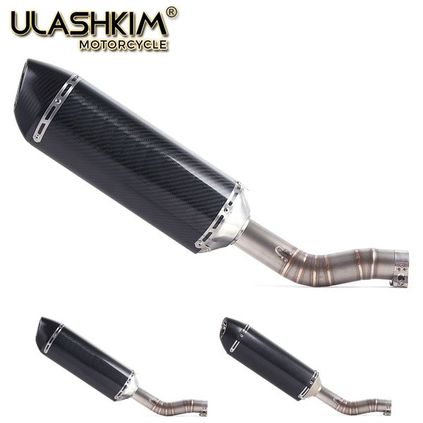 

motorcycle full system exhaust escape muffler middle link pipe slip on for gsxr1000 gsx r1000 gsxr 1000 2003-2006