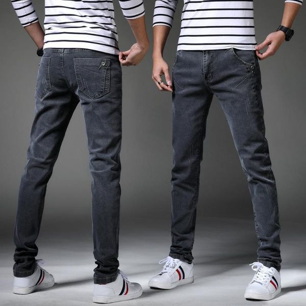 

2020 hip-hop men jeans hiphop distressed slim biker jeans spring casual skinny ripped straight plus size, Blue