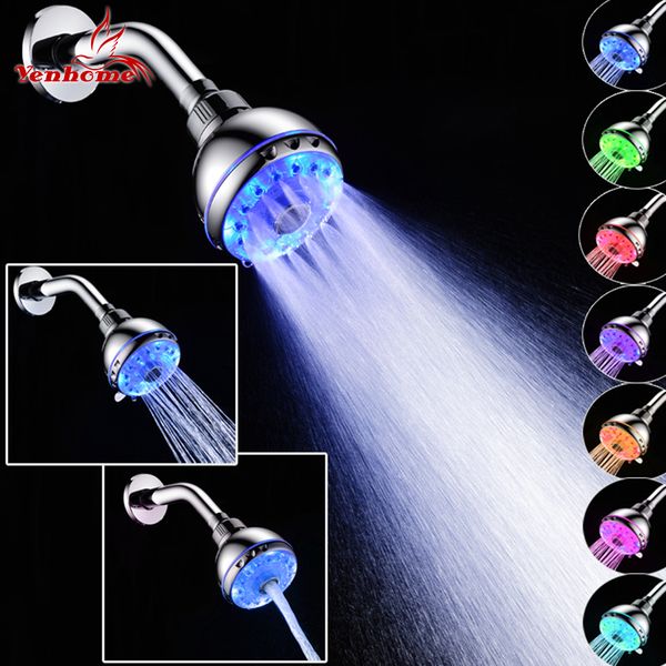 

душ led контроль температуры малого высокое давления глава romantic водосбережения распылители круглый свет чистого дождь ванная спринклеры