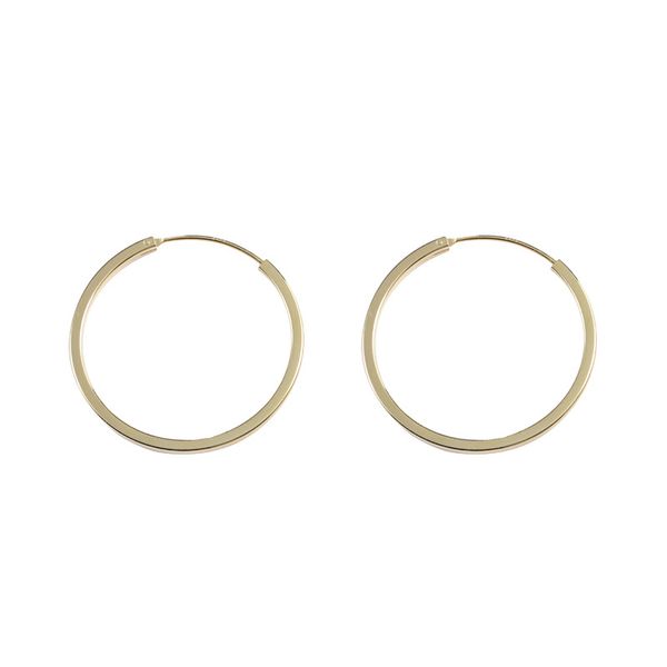 

harlig sterling silver s925 hoop earrings gold color and silver color allergy fashion jewelry several size are available, Golden;silver