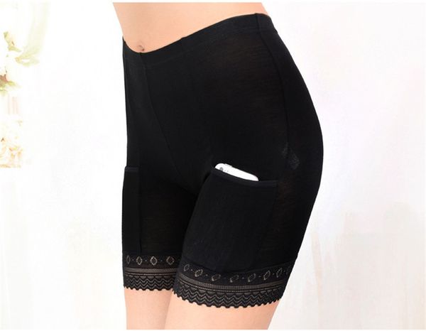

womens designer panties lace piping womens safety pants with pocket boy shorts underwear womens lingeries, Black;pink